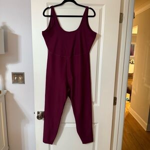Old Navy Powersoft Jumpsuit with Wide Straps and Tapered Legs
